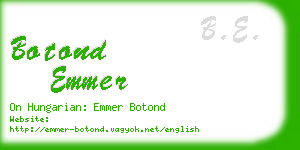 botond emmer business card